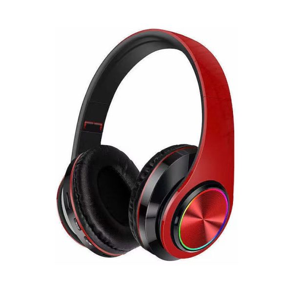 B39 Overhead Bluetooth Headphone – Red