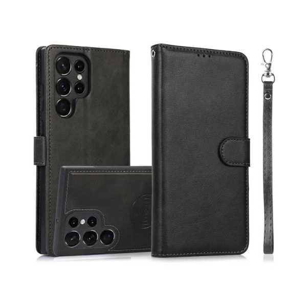 Detachable 2in1 Wallet Case Black – Galaxy S24 Ultra 5G